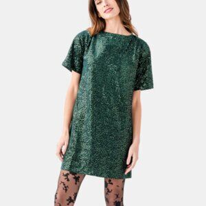 Wishlist Sequin Open Back Mini Dress